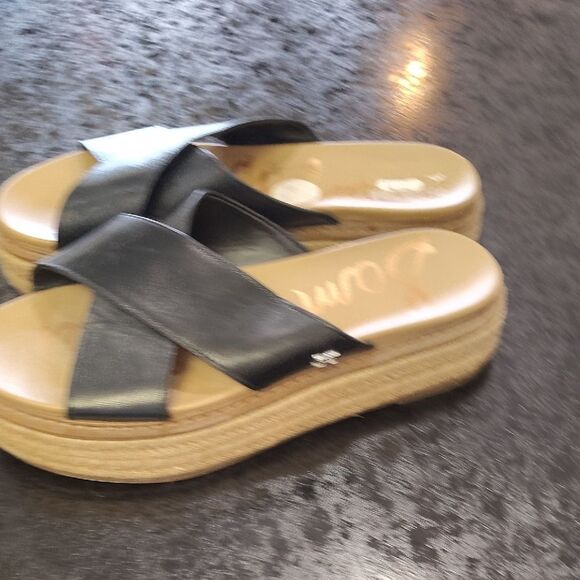 Sam Edelman Black Espadrille Slides - Picture 4 of 6